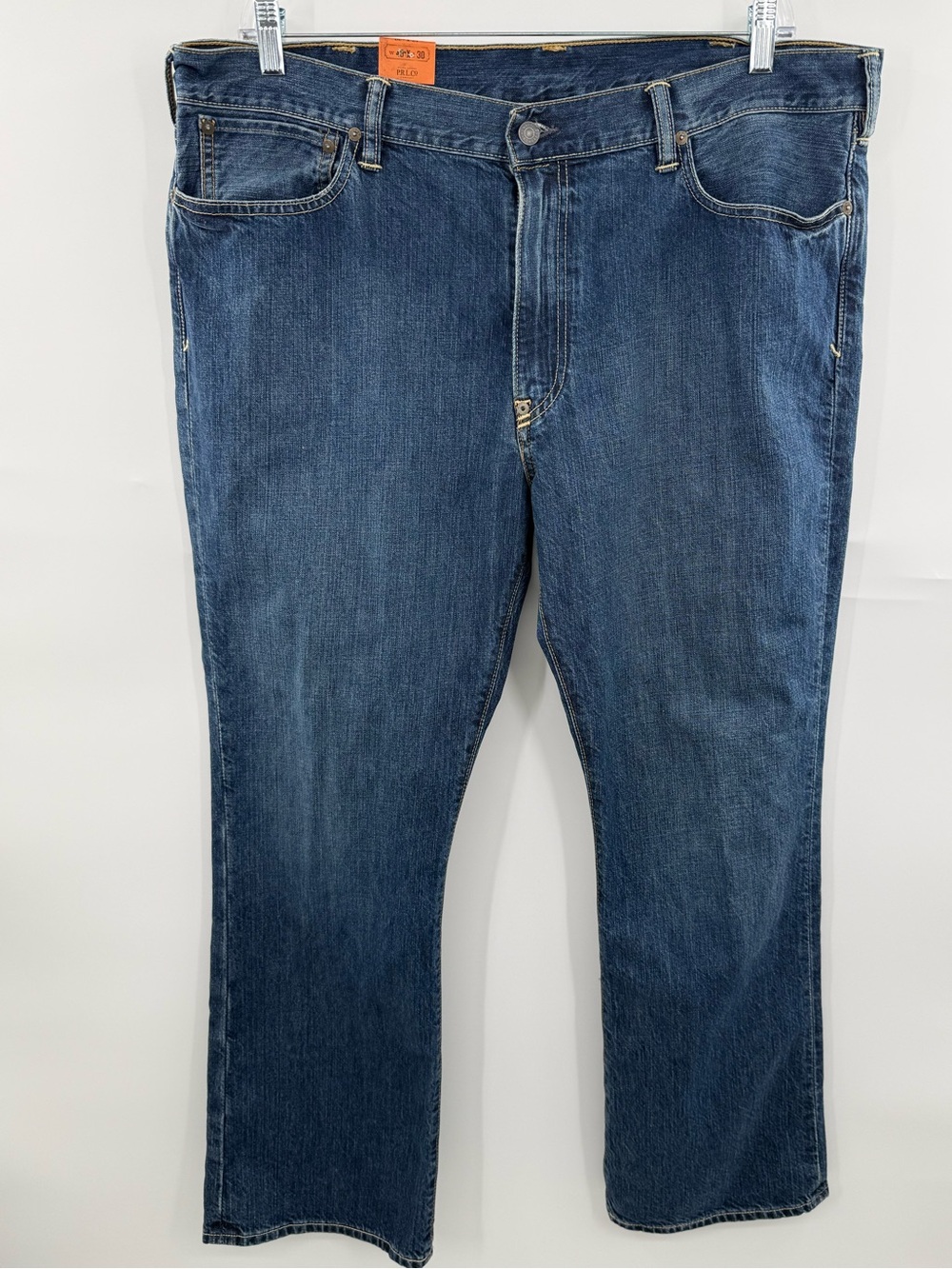 Polo Ralph Lauren 750 Bootcut Jeans Mens 40x30 NWT Y2K 2000s Medium Wash Denim